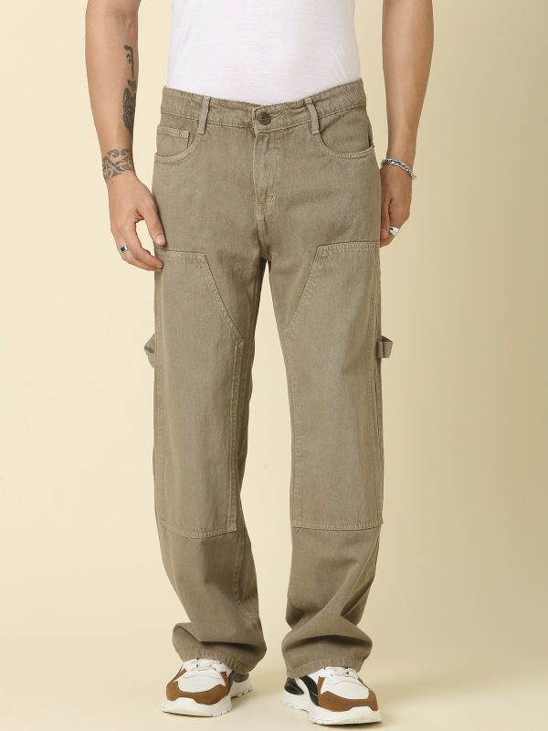 Men’s Classic White Cotton Cargo Pants - Image 3