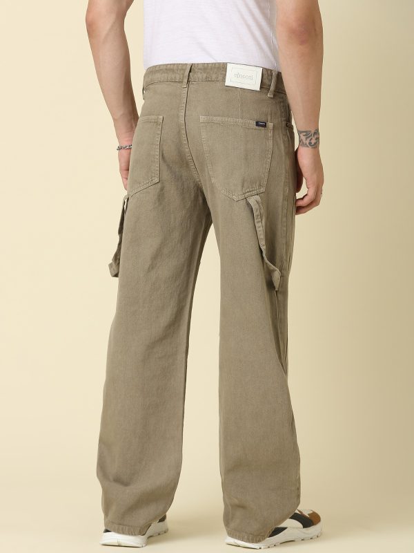 Men’s Classic White Cotton Cargo Pants - Image 4