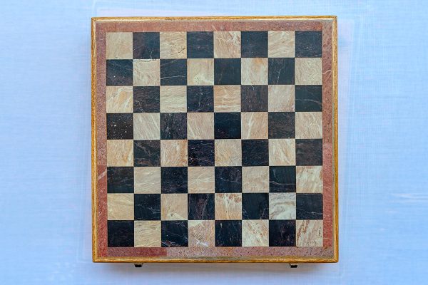 Handcrafted Stone Chess Set with Wooden Storage Box (Chess)