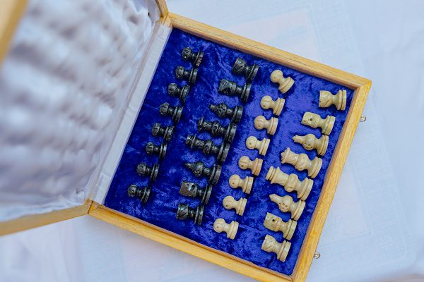Handcrafted Stone Chess Set with Wooden Storage Box (Chess) - Image 5