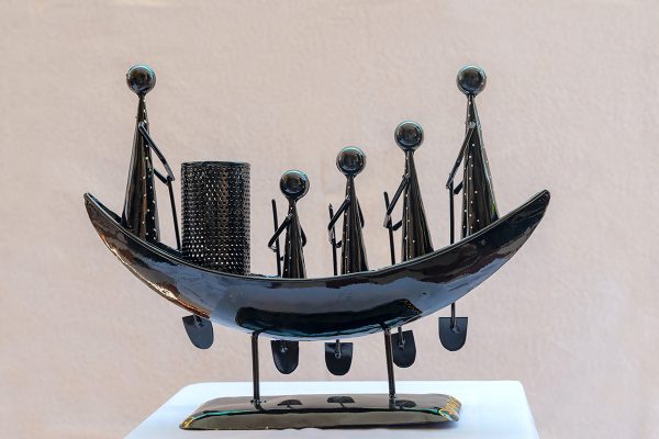 Handcrafted Tribal Boat Showpiece (Sheep) - Image 3