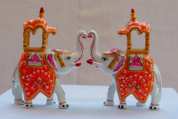 Elephant Pair – Rajasthani Style (Ambadi) - Image 2