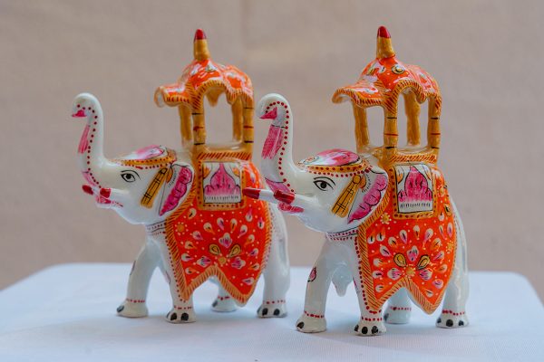 Elephant Pair – Rajasthani Style (Ambadi) - Image 3