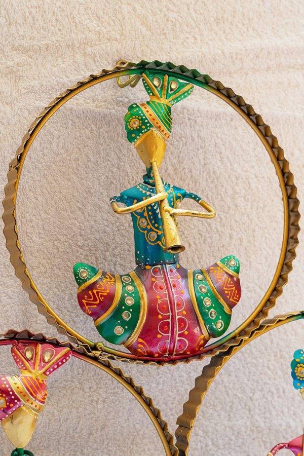 Handcrafted Rajasthani Musician Wall Decor (Designer PC) - Image 3