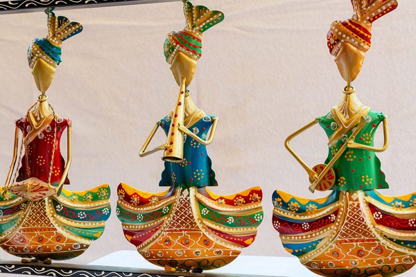 Handcrafted Rajasthani Musician Wall Hanging (Music Frame) - Image 3