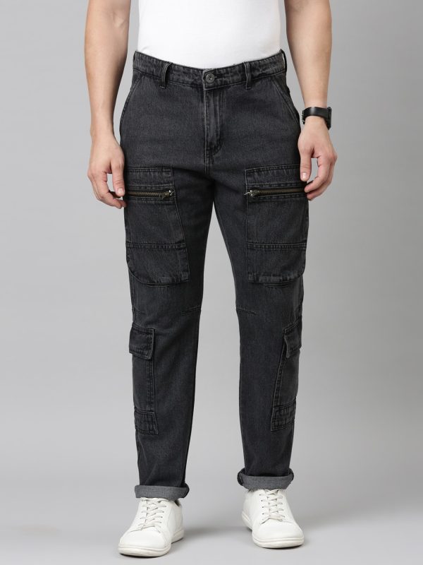 Men’s Denim Cargo Pants – Rugged Style with Everyday Comfort - Image 3