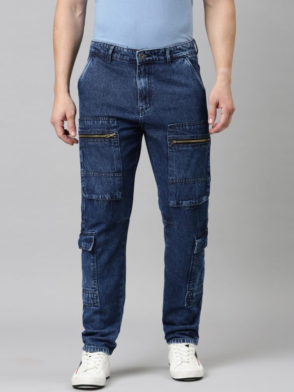 Men’s Denim Cargo Pants – Rugged Style with Everyday Comfort