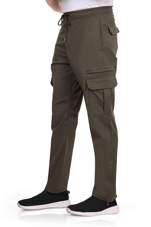 Men’s Polyester Blend 2-Way Stretch Cargo Pants - Image 2