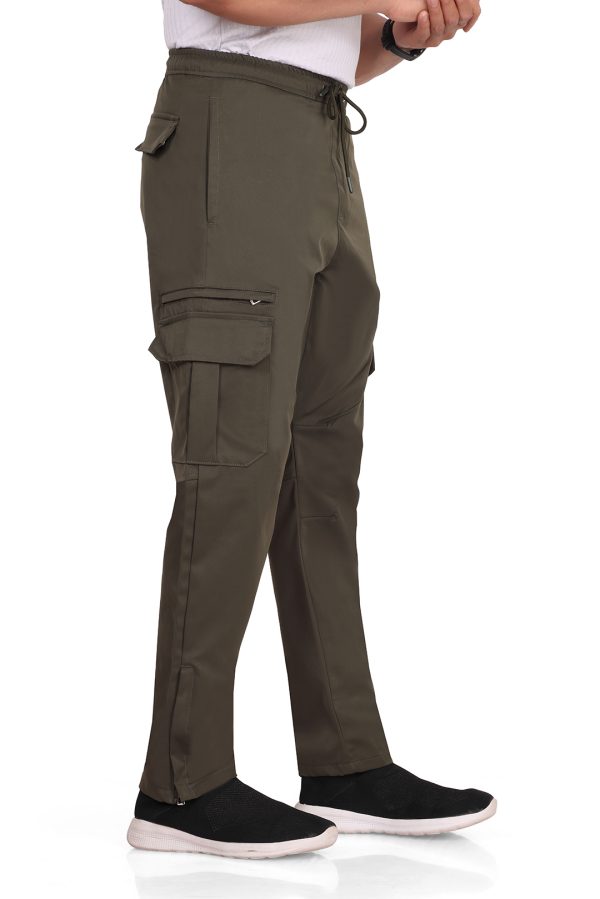 Men’s Polyester Blend 2-Way Stretch Cargo Pants - Image 4
