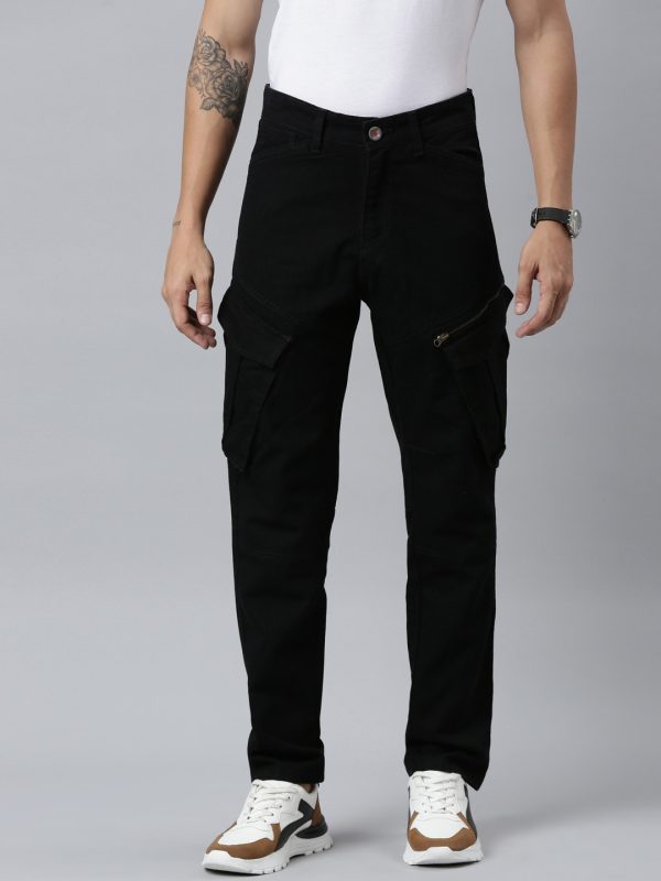 Imported Denim Cargo Pants - Image 7