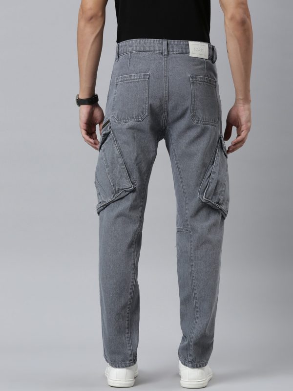 Imported Denim Cargo Pants - Image 6